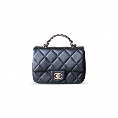CHANEL MINI WELDING CLASSIC FLAP PEARL PACK AS5367 (18.5*12*7.5cm)